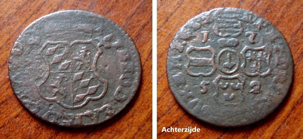 1 Liard Liège 1752 Theodoor de Bavière, Postzegels en Munten, Munten | België, Verzenden, Brons, Losse munt