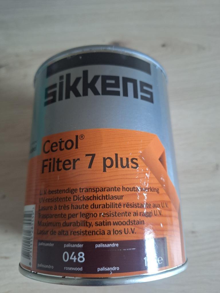 Sikkens filter 7 plus 1l palissandre, Bricolage & Construction, Peinture, Vernis & Laque, Neuf, Moins de 5 litres, Brun, Enlèvement