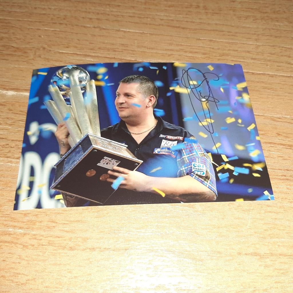Foto Gary Anderson met handtekening (print) # Darts, Verzenden, Nieuw, Overige typen