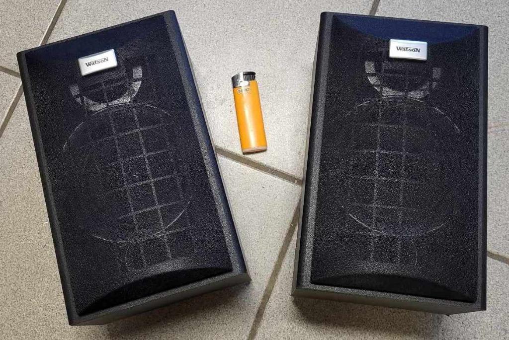 2 petits baffles - enceintes WATSON vintage, TV, Hi-fi & Vidéo, Enceintes, Autres marques, Moins de 60 watts, Enlèvement ou Envoi