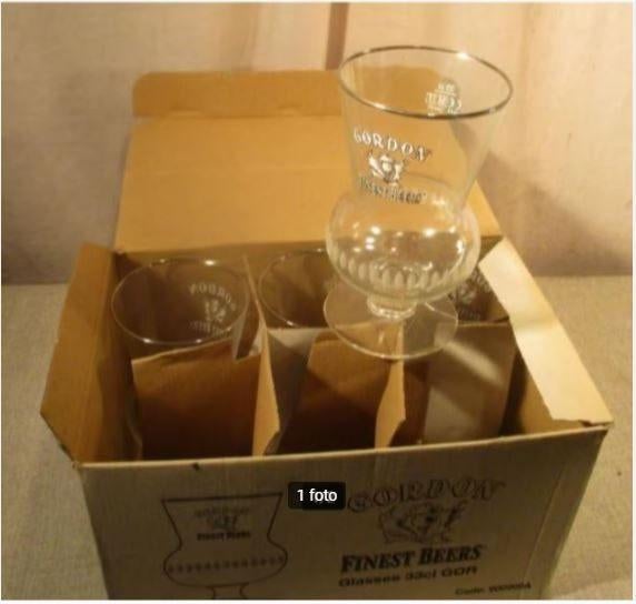 4 Nieuwe Glazen - Gordon Scotch, Verzamelen, Ophalen of Verzenden, Zo goed als nieuw, Glas of Glazen