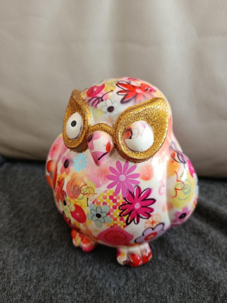 Spaarpot uil, Ophalen, Zo goed als nieuw, Steen, Aardewerk of Keramiek, Dier