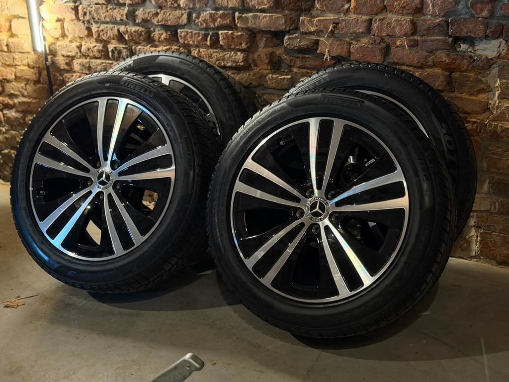 Kit hiver 19 pouces Mercedes EQE d’origine 5x112, Neuf, Pneus et Jantes, Pneus hiver, 255 mm