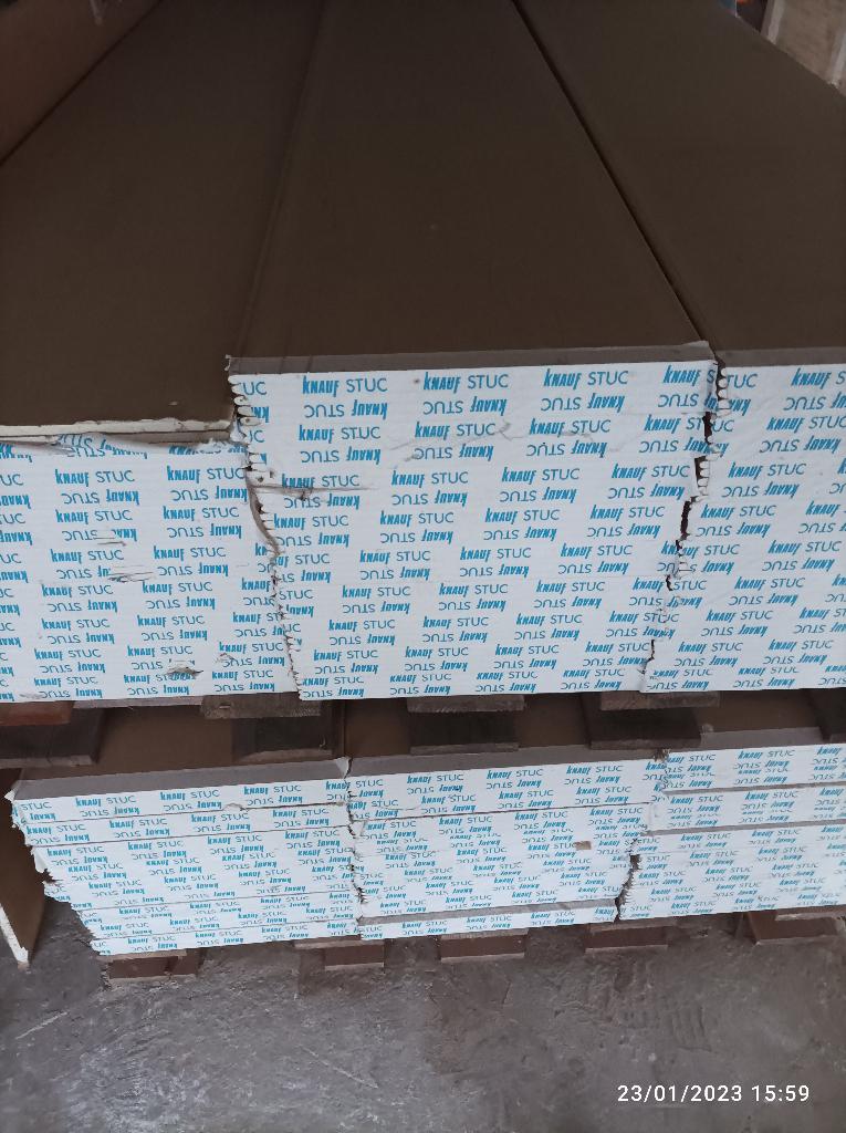 KNAUF GIPSPLAAT, PROFIEL EN VERSTEVIGINGSBAND, Doe-het-zelf en Bouw, Platen en Panelen, Nieuw, Ophalen