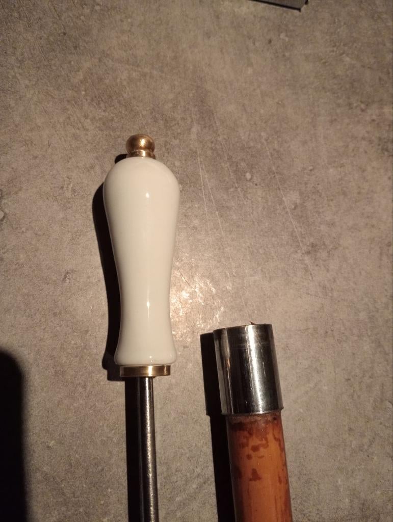 Canne défense porcelaine, Enlèvement ou Envoi