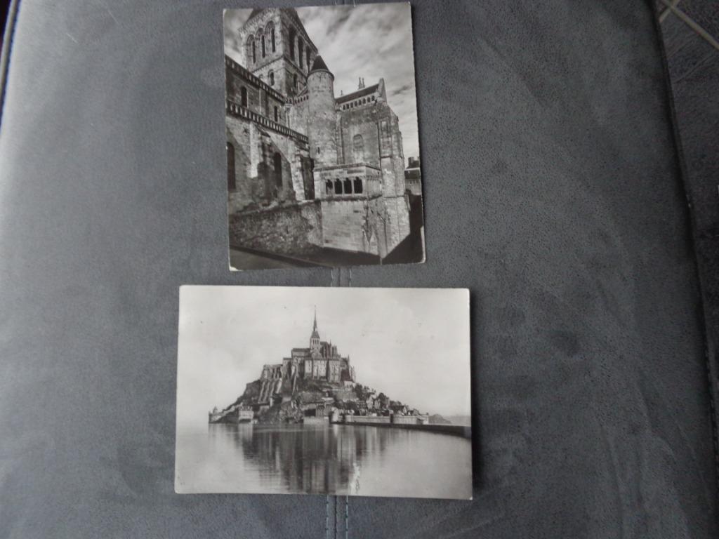 2 oude postkaarten uit Mont Saint Michel, Ophalen