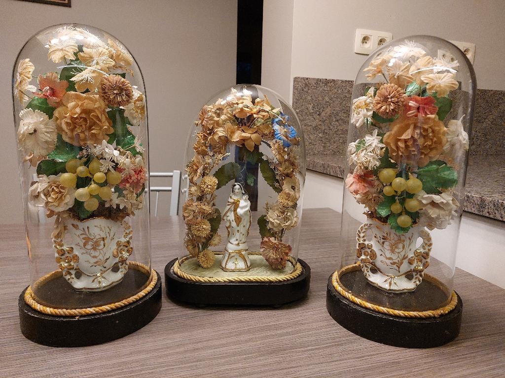 glazen stolpen globes de mariée, Ophalen