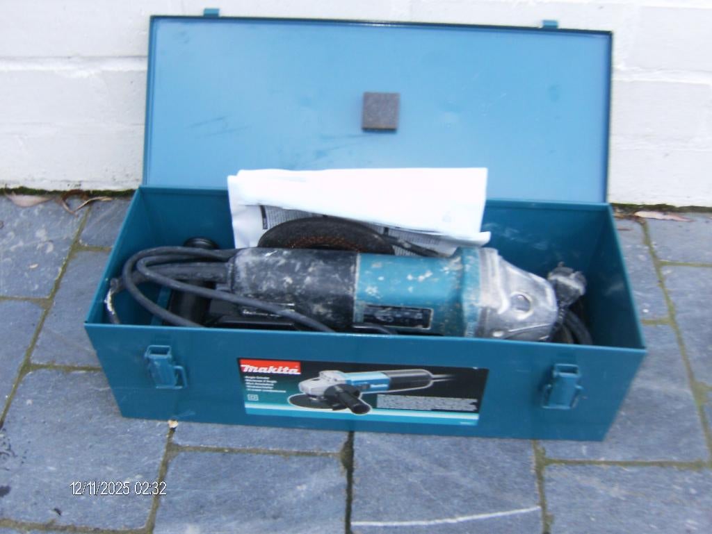 makita schijf, Ophalen, Gebruikt