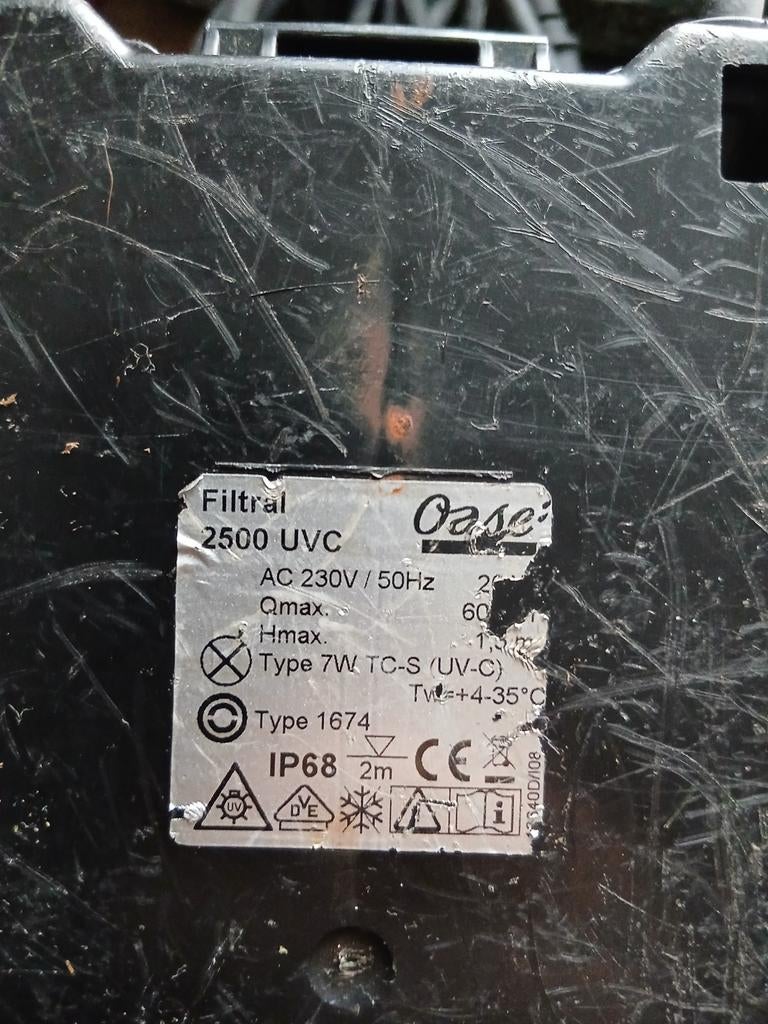 Filtre Oasis type 1674, Enlèvement, Utilisé, Pompe de bassin