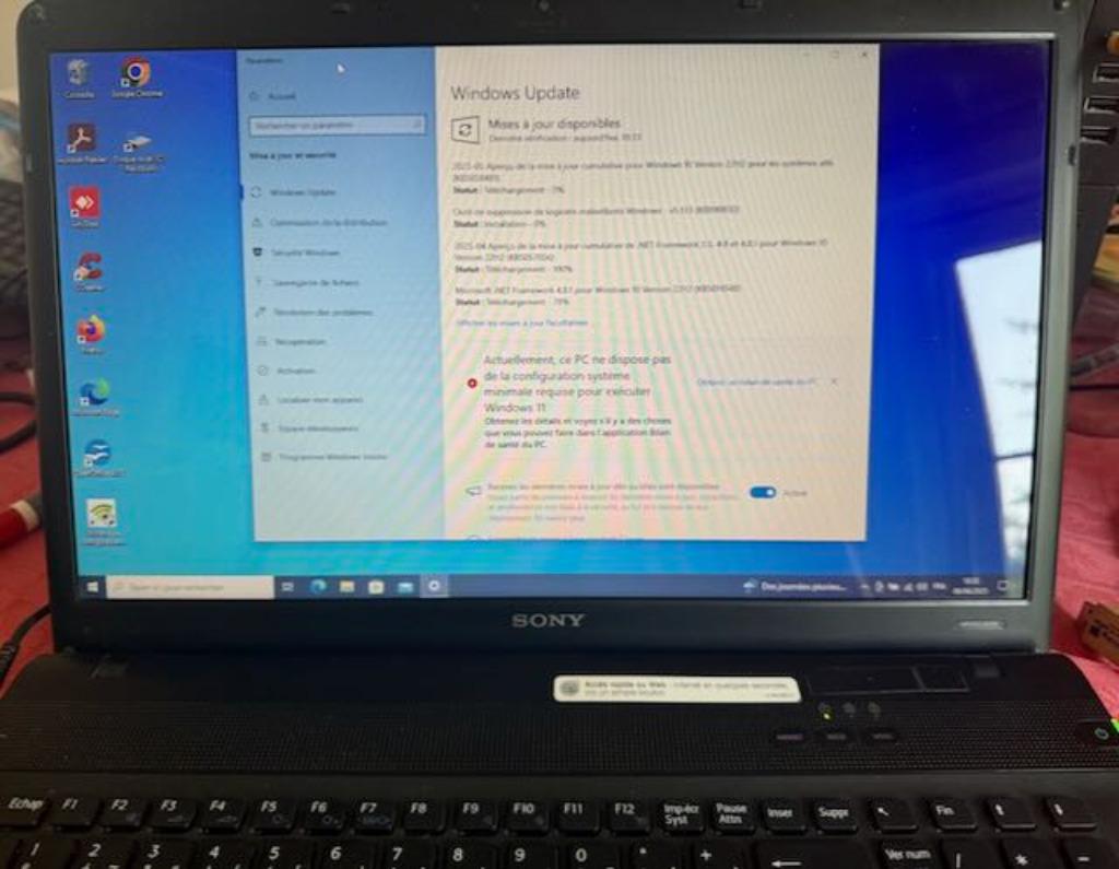 Portable Sony VAIO, écran 15,6 pouces, Computers en Software, Windows Laptops, Ophalen, Gebruikt, 2 tot 3 Ghz, 16 inch