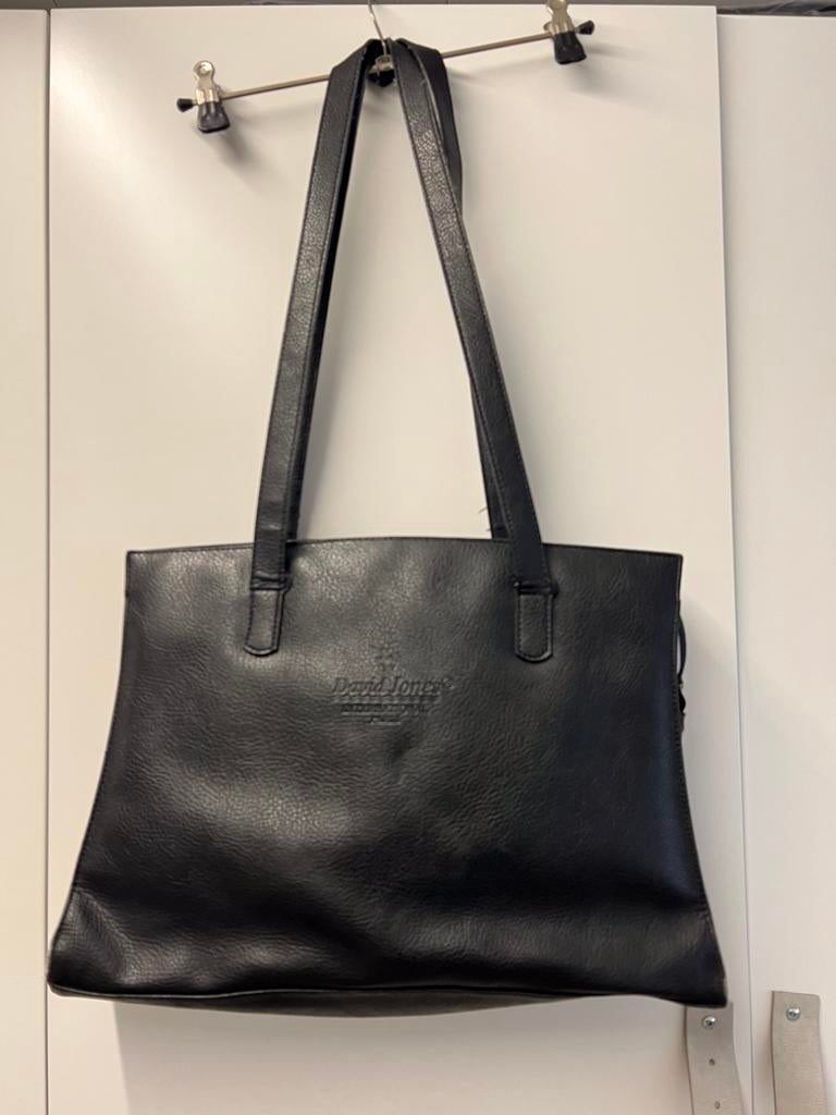Handtas David Jones, Ophalen of Verzenden, Gebruikt, Zwart, Shopper