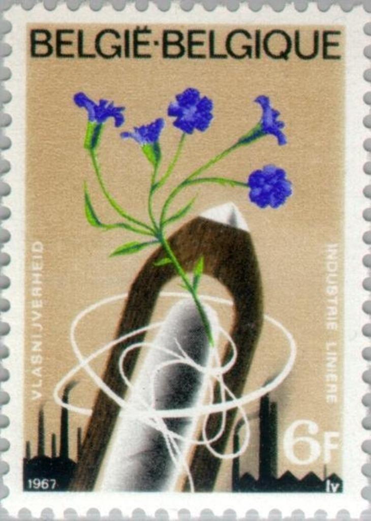 1417 - uitgiftejaar 1967 - Vlasnijverheid - postfris XXX, Orginele gom, Ophalen of Verzenden, Zonder stempel, Postfris