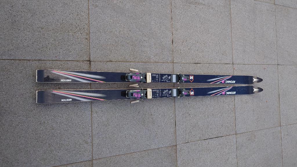 Skilatten Atomic 3D + Tyrolia 190 skibinding, Skis, Comme neuf, Enlèvement, Atomic