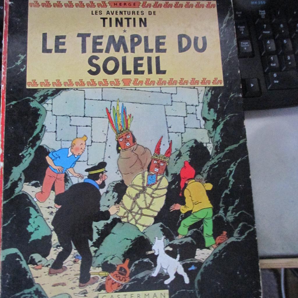 Tintin et le temple du Soleil, Une BD, Enlèvement, Utilisé, Hergé
