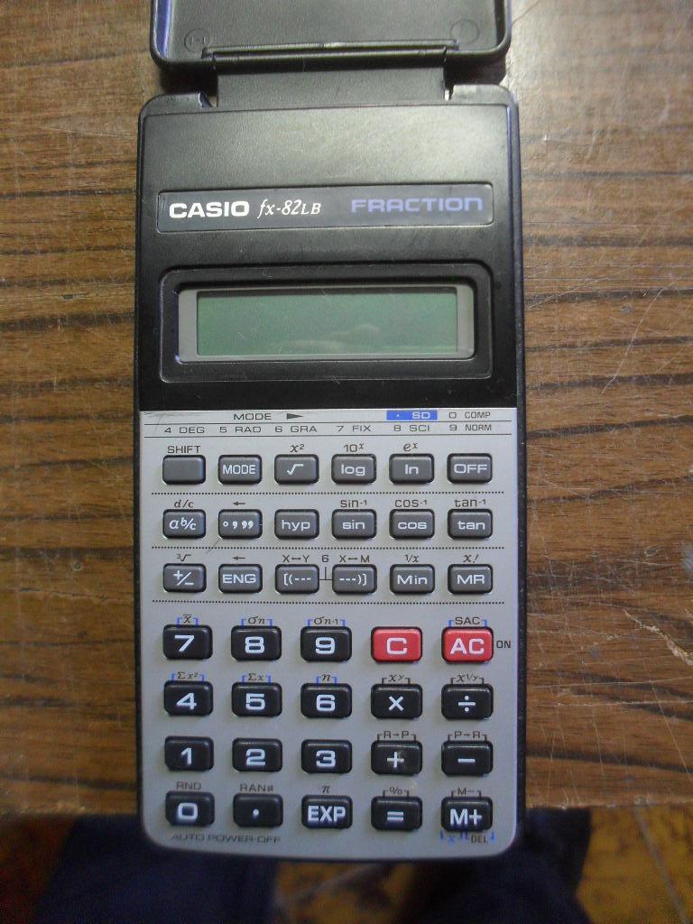 Casio FX82LB wetenschappelijke rekenmachine, Ophalen, Gebruikt