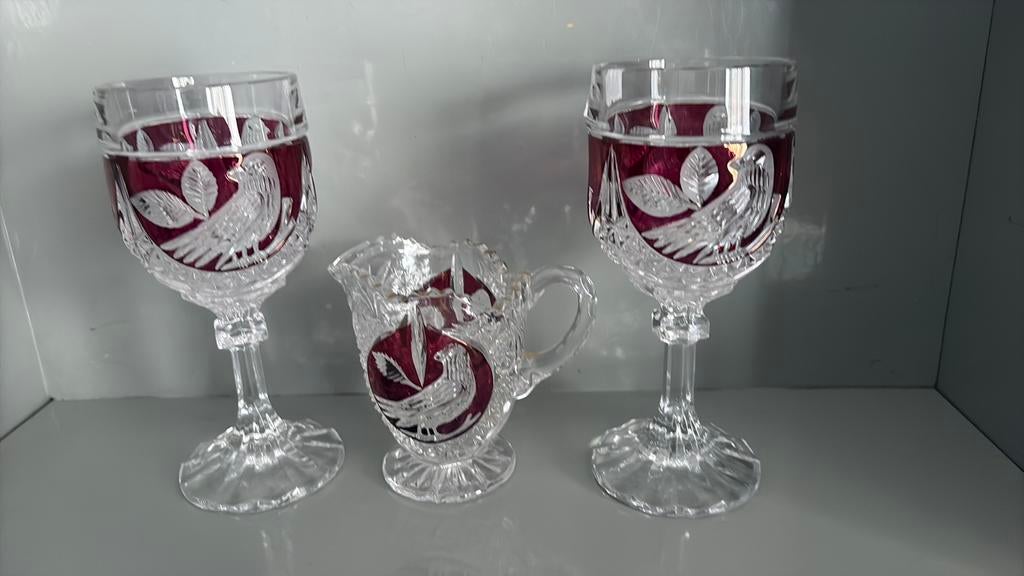 Kristallen glazen., Ophalen, Zo goed als nieuw