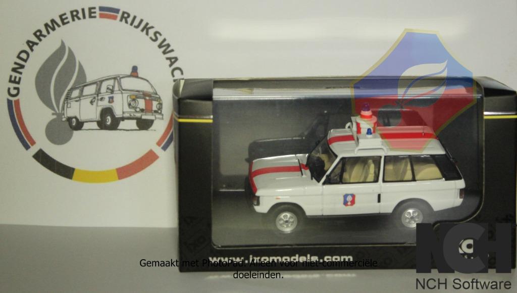 RIJKSWACHT RANGE ROVER (OUD LOGO) 1/43 boxed, Verzamelen, Militaria | Algemeen, Verzenden, Rijkswacht, Miniatuur of Beeldje