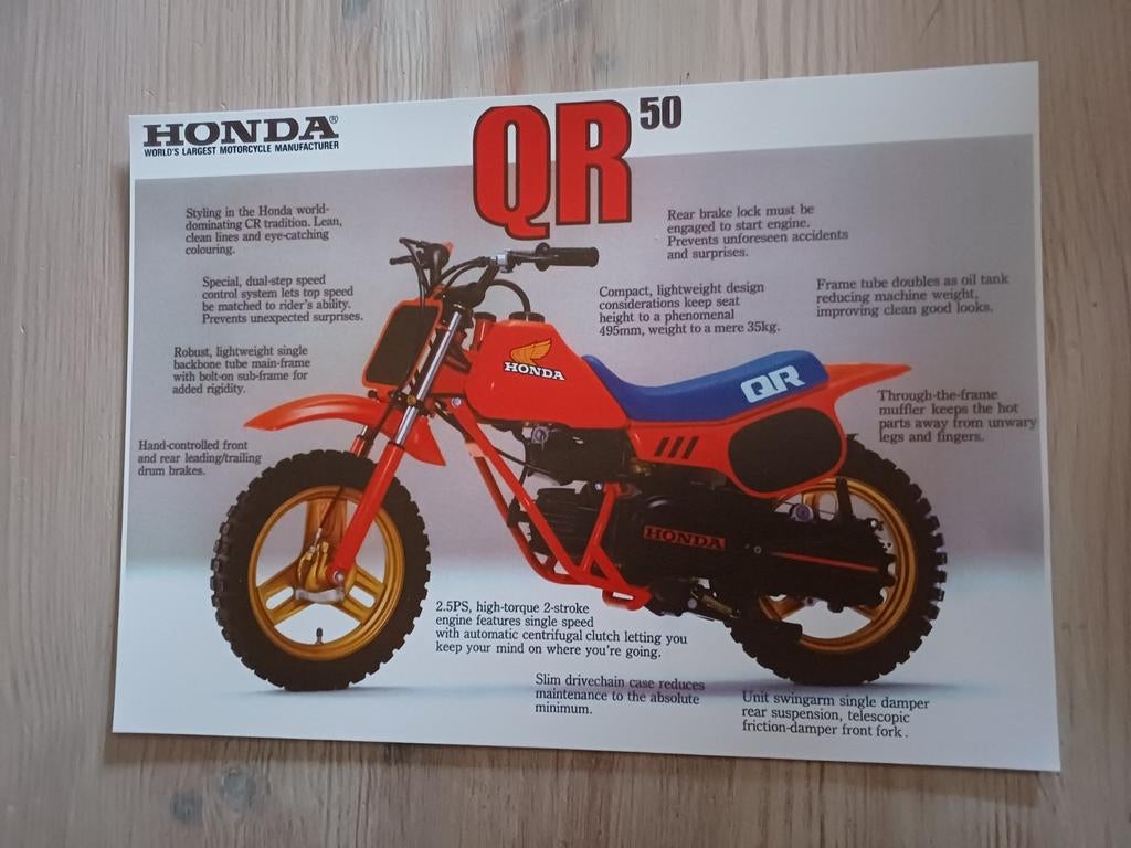 Honda qr50 folders, Ophalen of Verzenden
