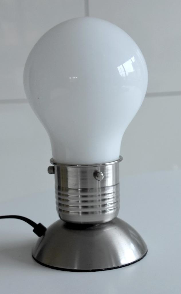 Pop Art tafellamp, Huis en Inrichting, Lampen | Tafellampen, Zo goed als nieuw, Minder dan 50 cm, Glas, Metaal, Ophalen