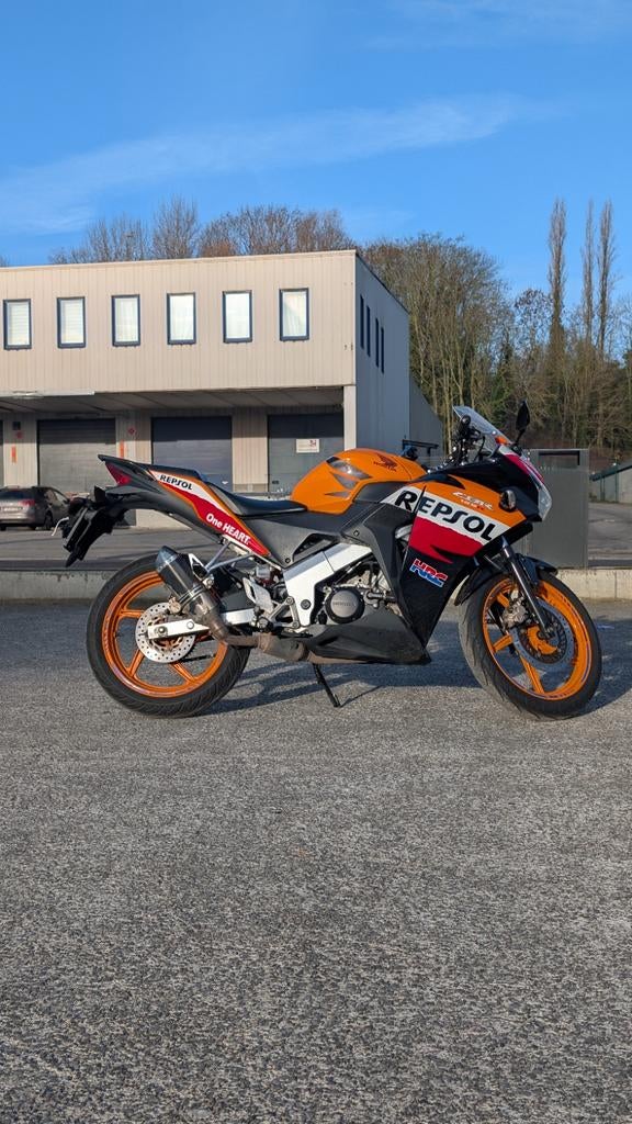 CBR125R Repsol-editie, Motoren, Sportuitlaat, 125 cc, 11 kW of minder, 1 cilinder