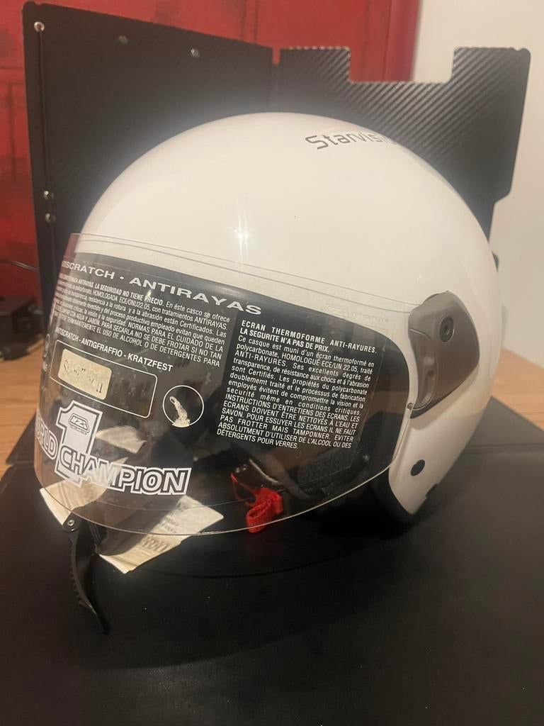 Casque neuf Jet Blanc taille 60/61 XL, Enlèvement ou Envoi, Neuf
