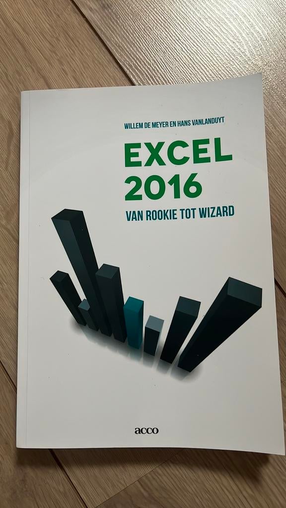 Hans Vanlanduyt - Excel 2016, Boeken, Ophalen of Verzenden, Hans Vanlanduyt; Willem De Meyer