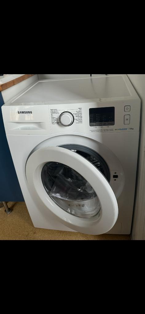 SAMSUNG Machine à laver automatique eco bubble, 6 tot 8 kg, Minder dan 85 cm, Ophalen of Verzenden, Zo goed als nieuw