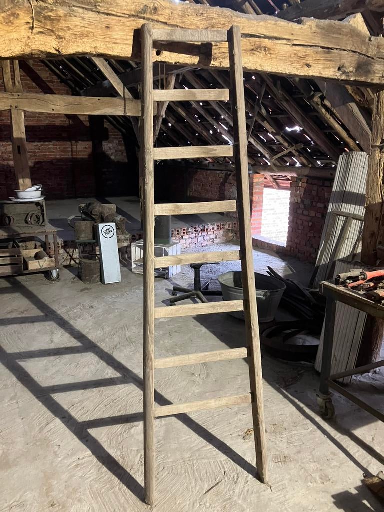 Vintage houten decoratieve ladder, Ophalen, Gebruikt