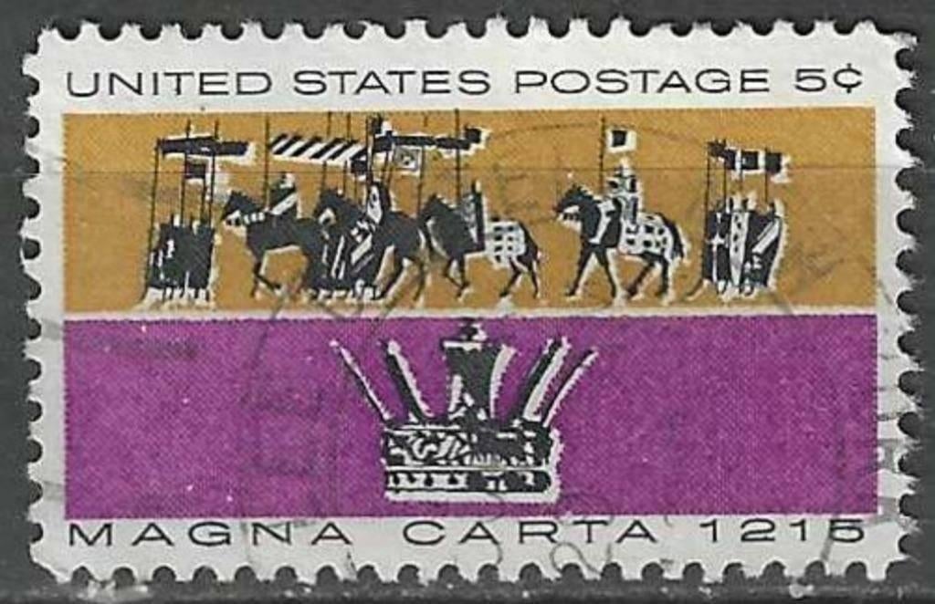 USA 1965 - Yvert 782 - Magna Carta Libertatum (ST), Postzegels en Munten, Postzegels | Amerika, Gestempeld, Verzenden