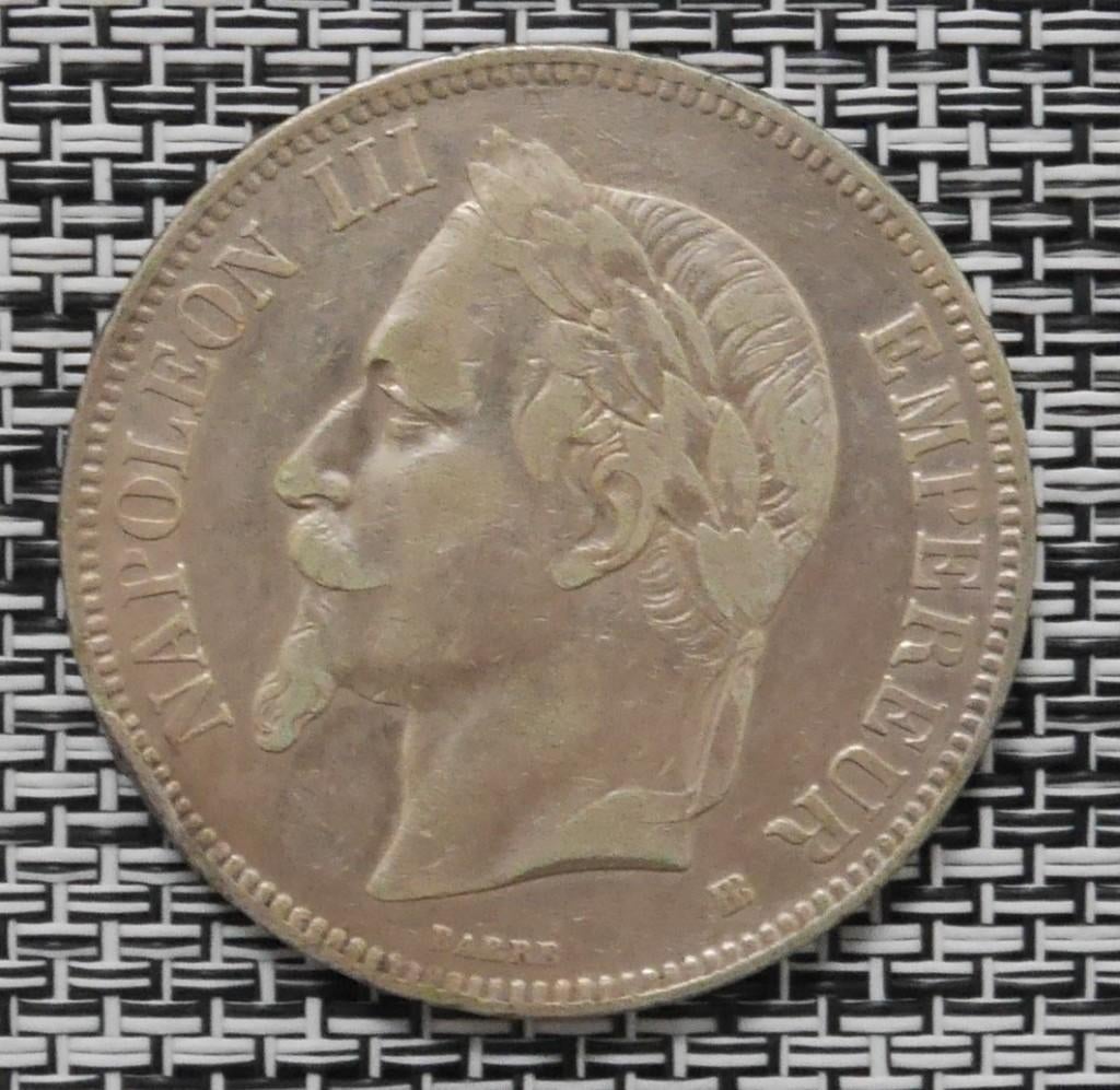 5 francs Napoléon III tête laurée, Enlèvement ou Envoi, France, Monnaie en vrac, Argent