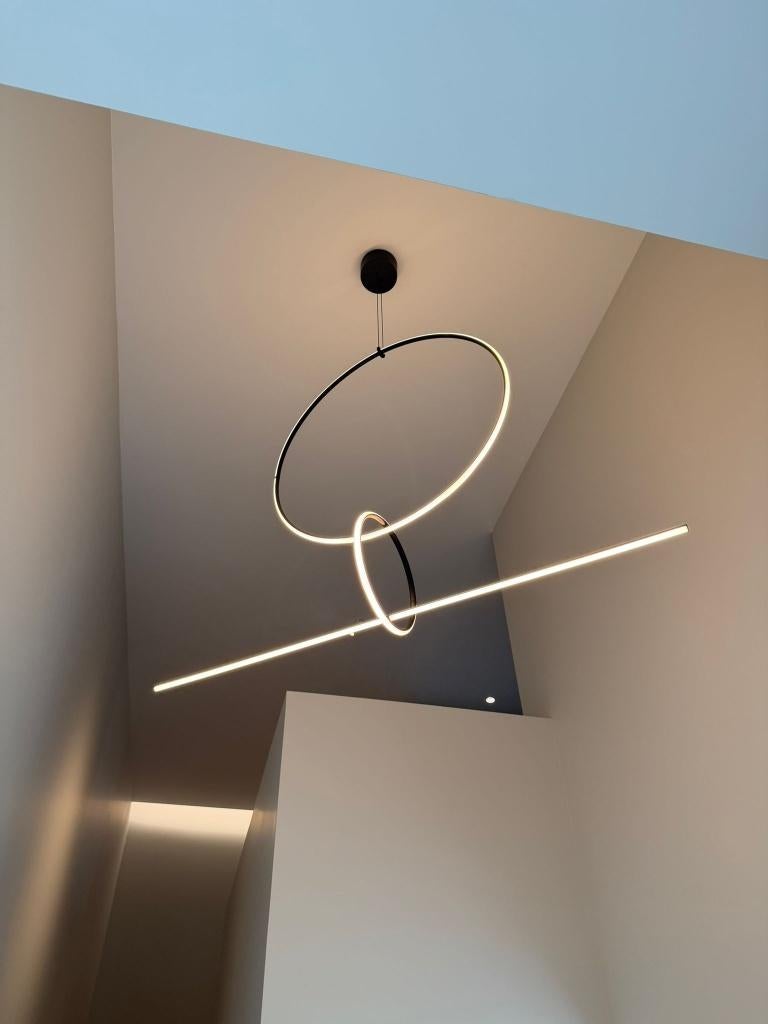 Flos hanglamp (2 exemplaren), Huis en Inrichting, Ophalen, Kunststof, Zo goed als nieuw, 75 cm of meer