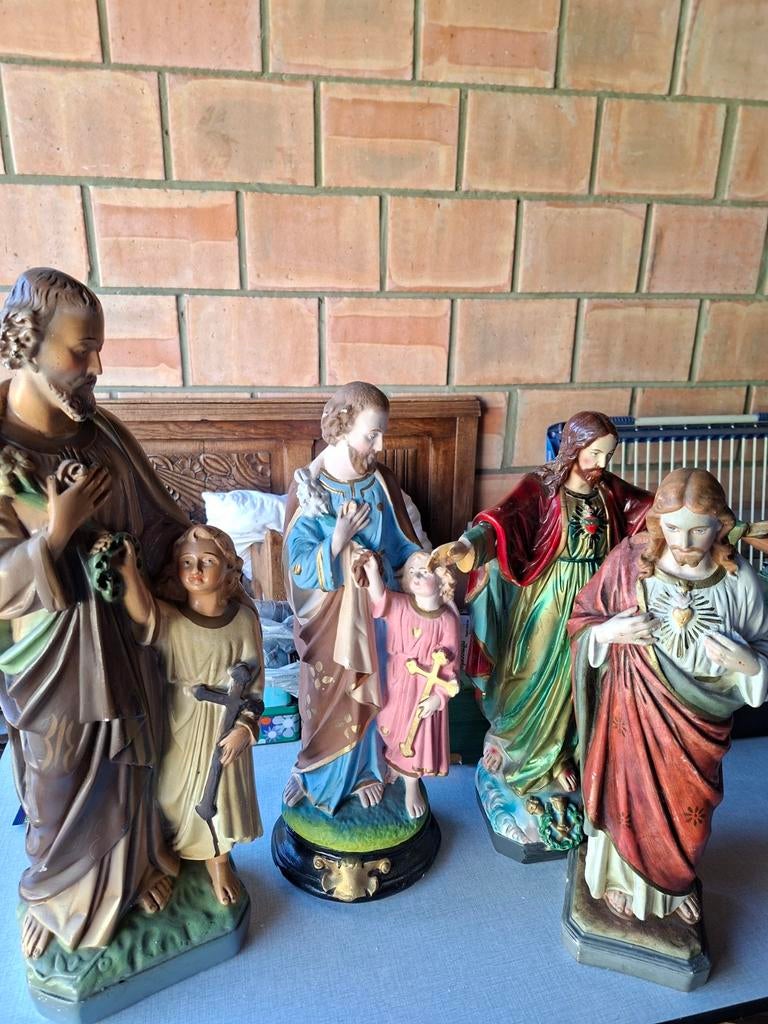 4 heiligen beelden, Antiek en Kunst, Antiek | Religieuze voorwerpen, Ophalen