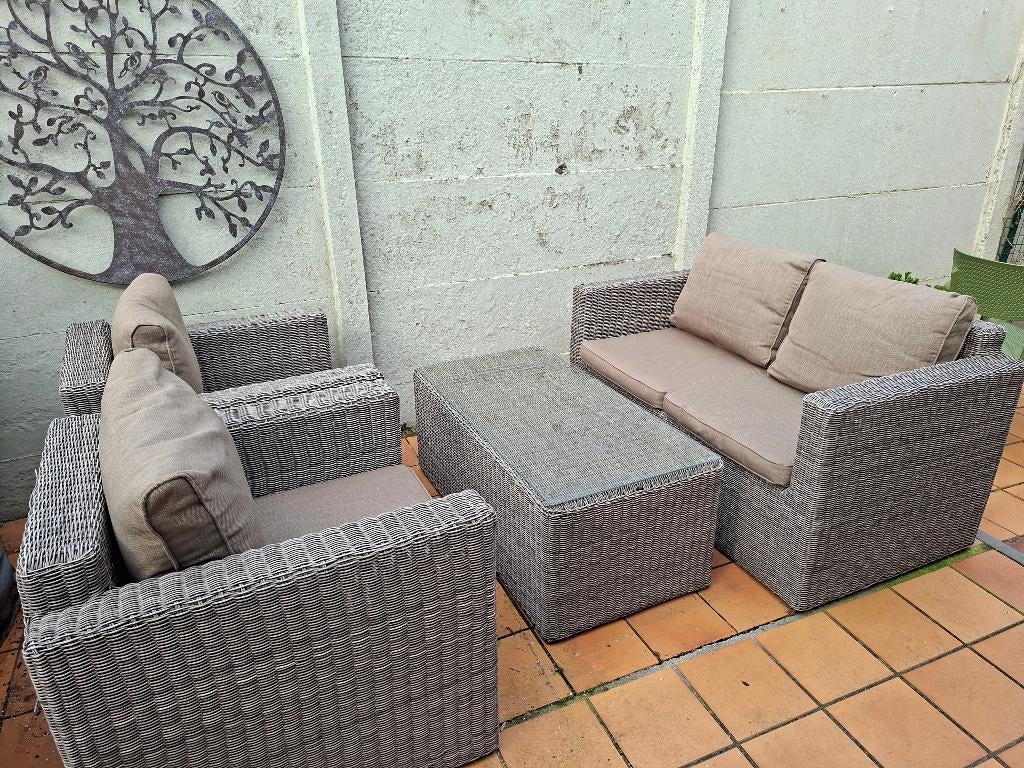 Bristol loungeset, Tuin en Terras, Tuinsets en Loungesets, Ophalen, 4 zitplaatsen, Gebruikt, Loungeset