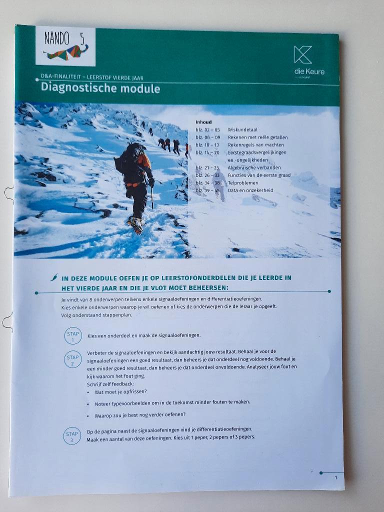 Boek Wiskunde Nando 5, Ophalen, Nieuw, Overige niveaus, Die keure