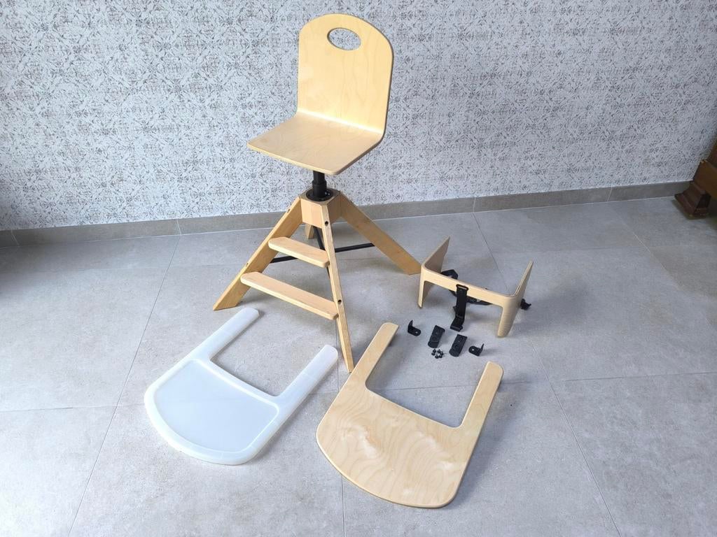 Ikea GRAVAL houten baby/ kinderstoel. (Goede staat!), Kinderen en Baby's, Ophalen, Gebruikt, Meegroeistoel, Gordel(s)