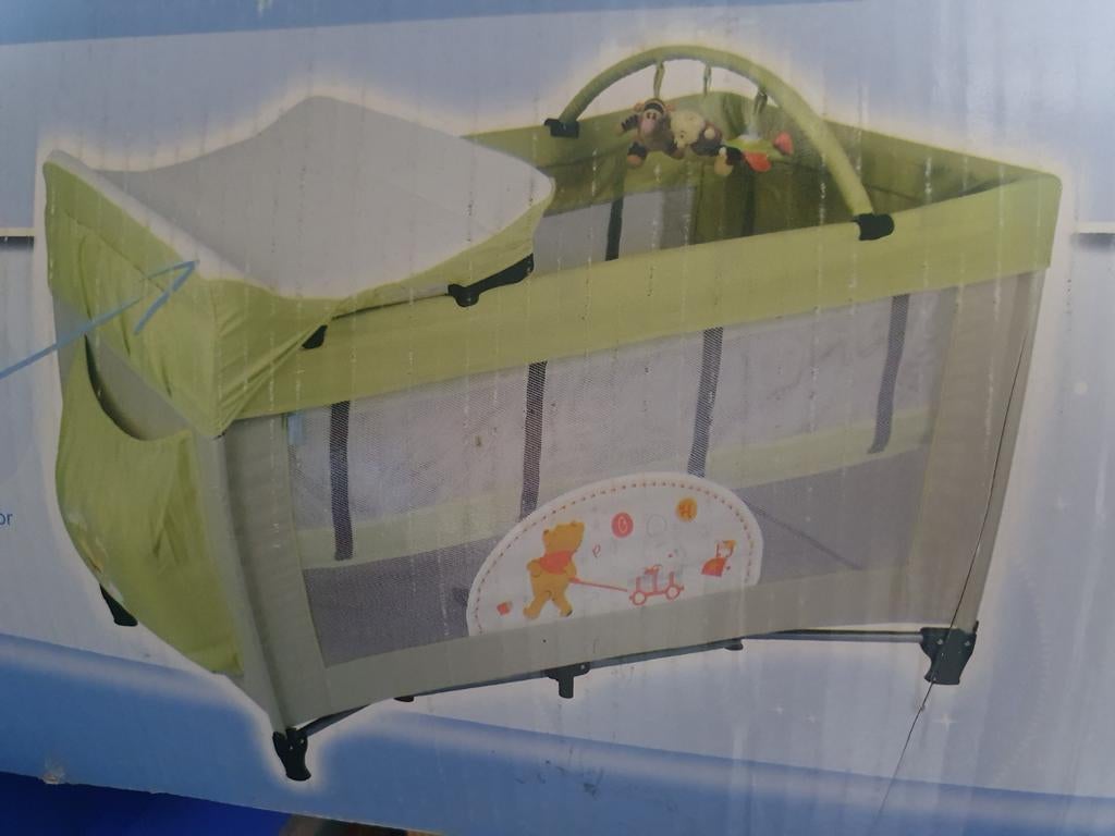 Lit bébé pliable Winnie The Pooh avec table à langer, Enlèvement