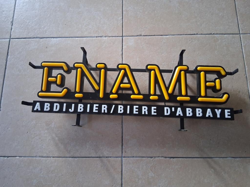 Reclamebord ename abdijbier, Tickets en Kaartjes, Recreatie | Pretparken en Attractieparken