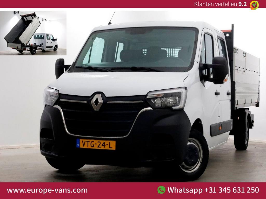 Renault Master T35 2.3 dCi 145pk L3 D.C. Kipper met hoge boo, Auto's, Bestelwagens en Lichte vracht, Renault, Wit, Bedrijf, Onderhoudsboekje