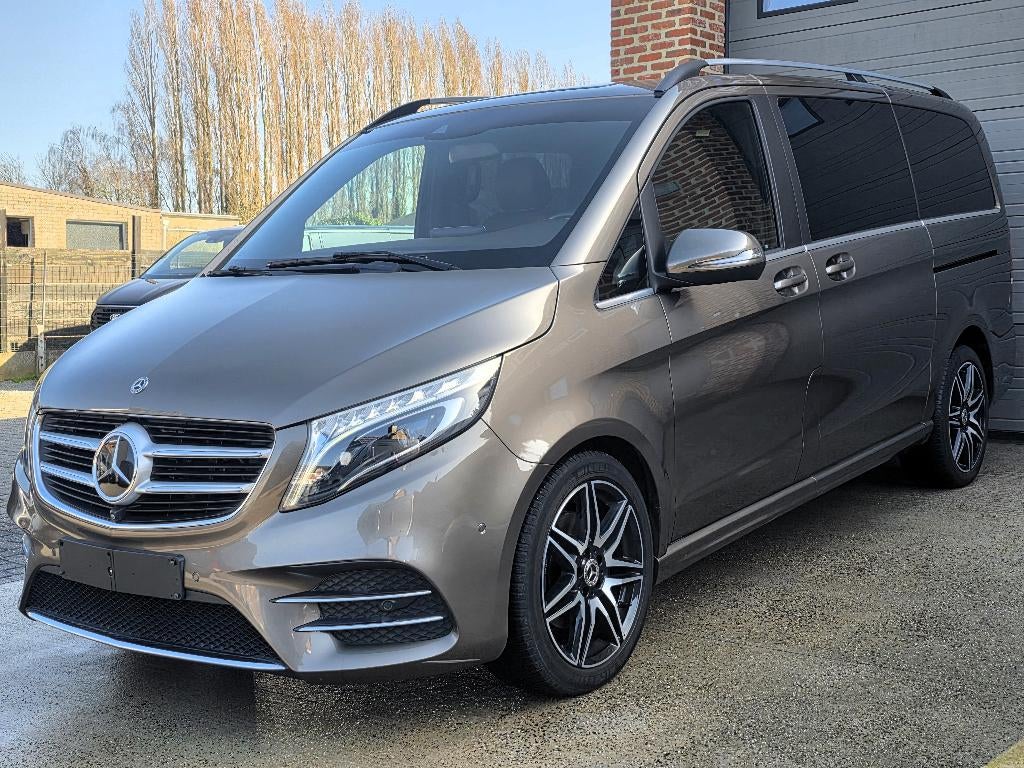 Mercedes V250d AMG Line - Dub Cab - FULL OPTION - 87.000 KM, Auto's, Automaat, Achterwielaandrijving, Euro 6, Zilver of Grijs
