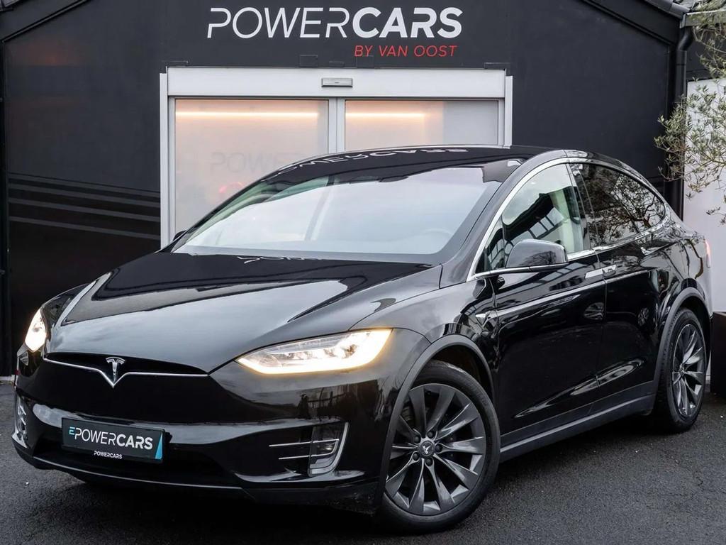 Tesla Model X 75D AWD | 43.000 KM! | (bj 2017, automaat), Automaat, Zwart, Zwart, Leder
