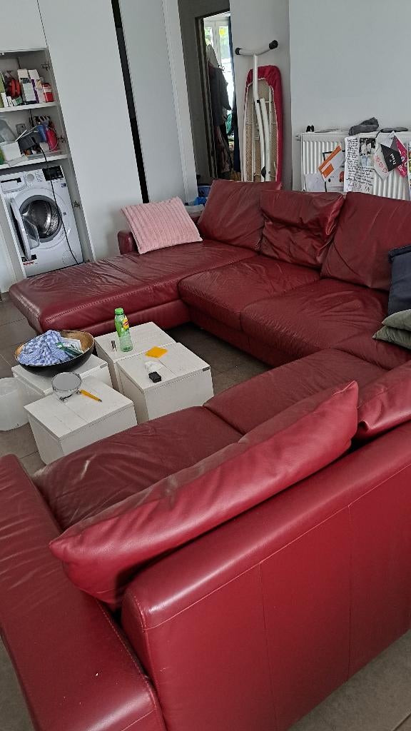 stressless hoekzetel bordeau, 10joud, 125 cm ou plus, Comme neuf, Enlèvement, 125 cm ou plus