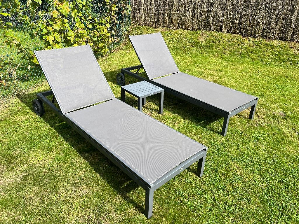 Chaises longues Proloisirs (très bon état), Jardin & Terrasse, Enlèvement, Utilisé, Aluminium, Mobile