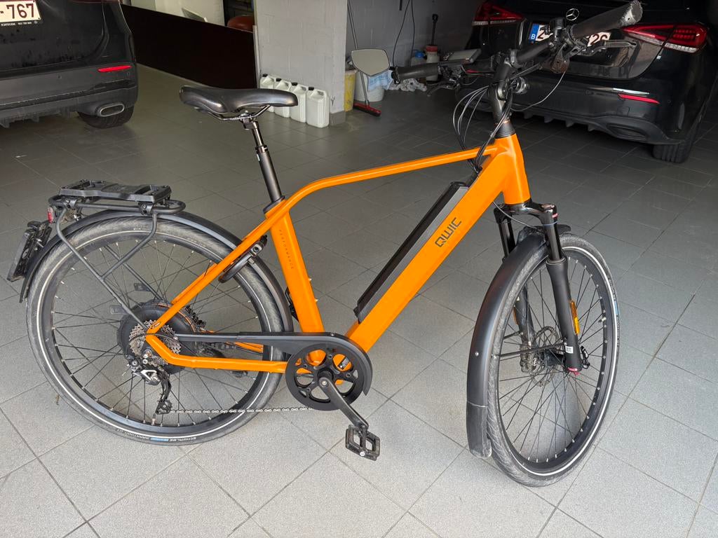 Qwic RD10 met extra lader en batterij upgrade van, Fietsen en Brommers, Elektrische fietsen, Ophalen, Qwic, Gebruikt, 55 tot 59 cm
