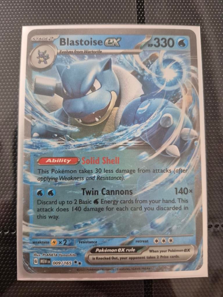 Pokemon kaart Blastoise EX, Enlèvement