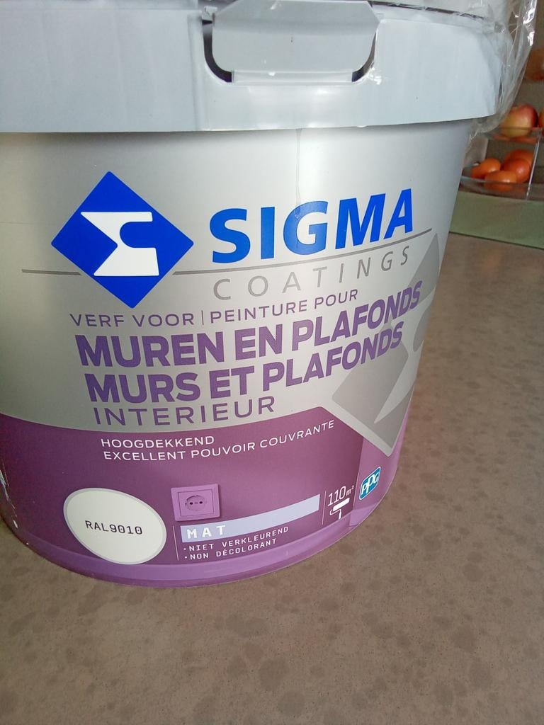 Muur en plafondverf,primadekkend., Ophalen