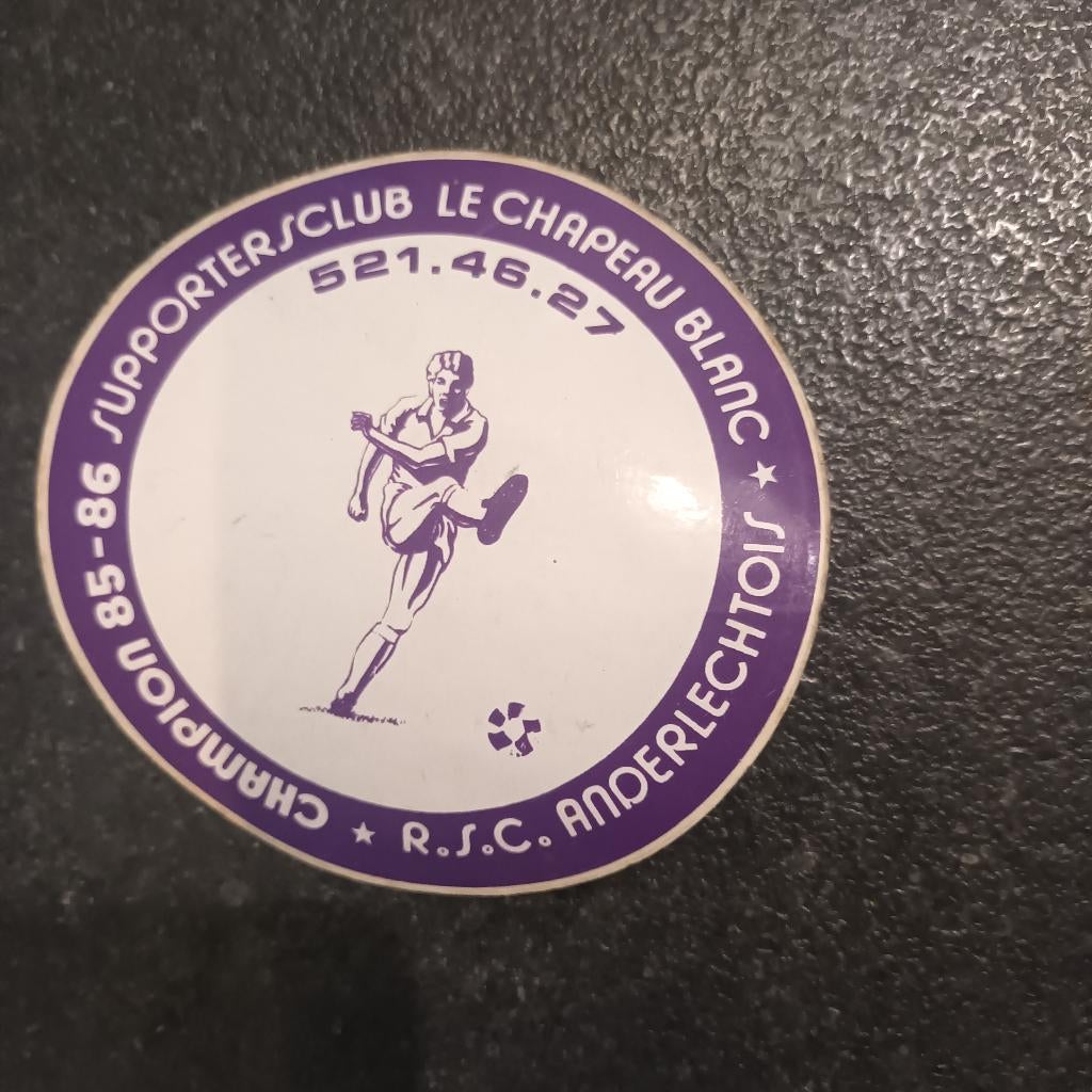 2 vintage stickers RSC Anderlecht, Verzamelen, Verzenden