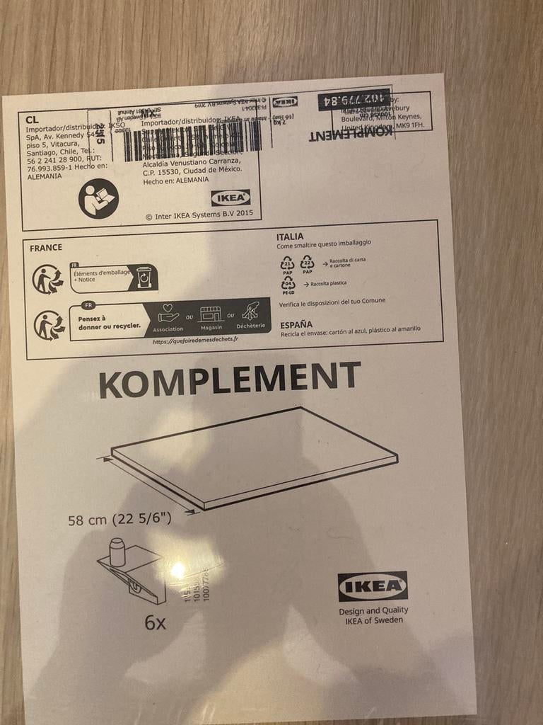 Ikea komplement onderdelen nieuw, Ophalen, Zo goed als nieuw