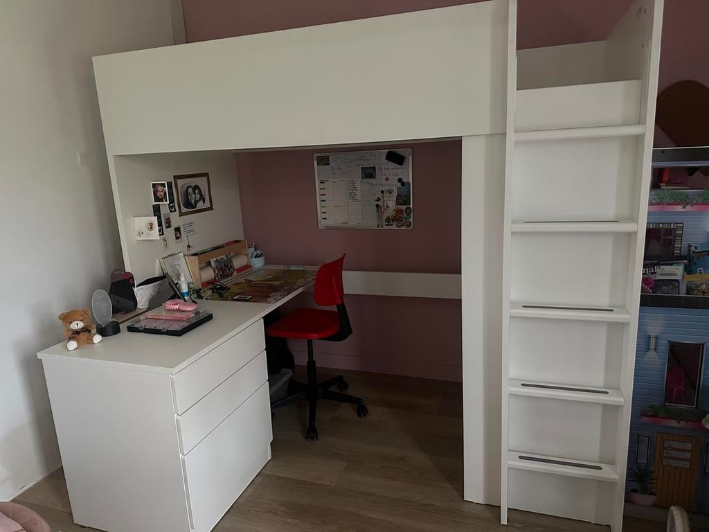 Hoogslaper, Kinderen en Baby's, Kinderkamer | Stapelbedden en Hoogslapers, Ophalen, Zo goed als nieuw, Hoogslaper