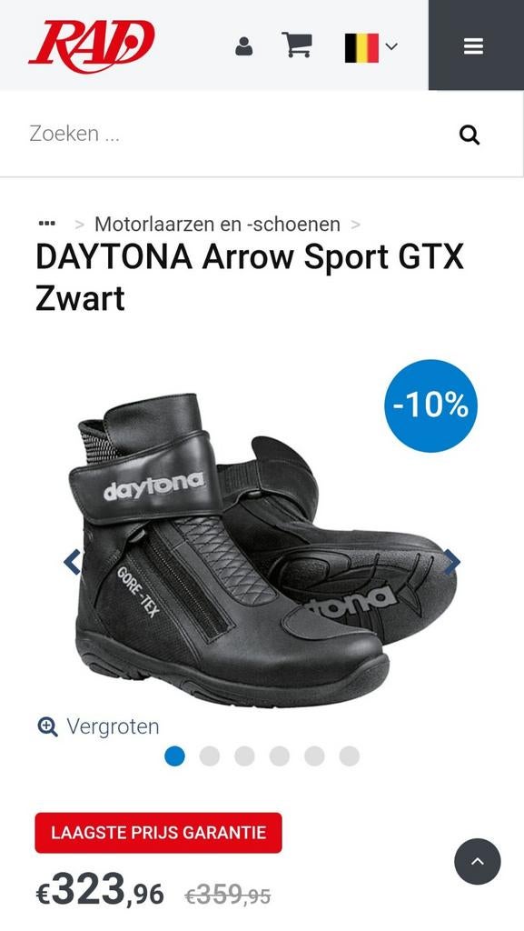 Daytona Arrow Sport Goretex laarzen 43, Motoren, Kleding | Motorkleding, Ophalen, Laarzen