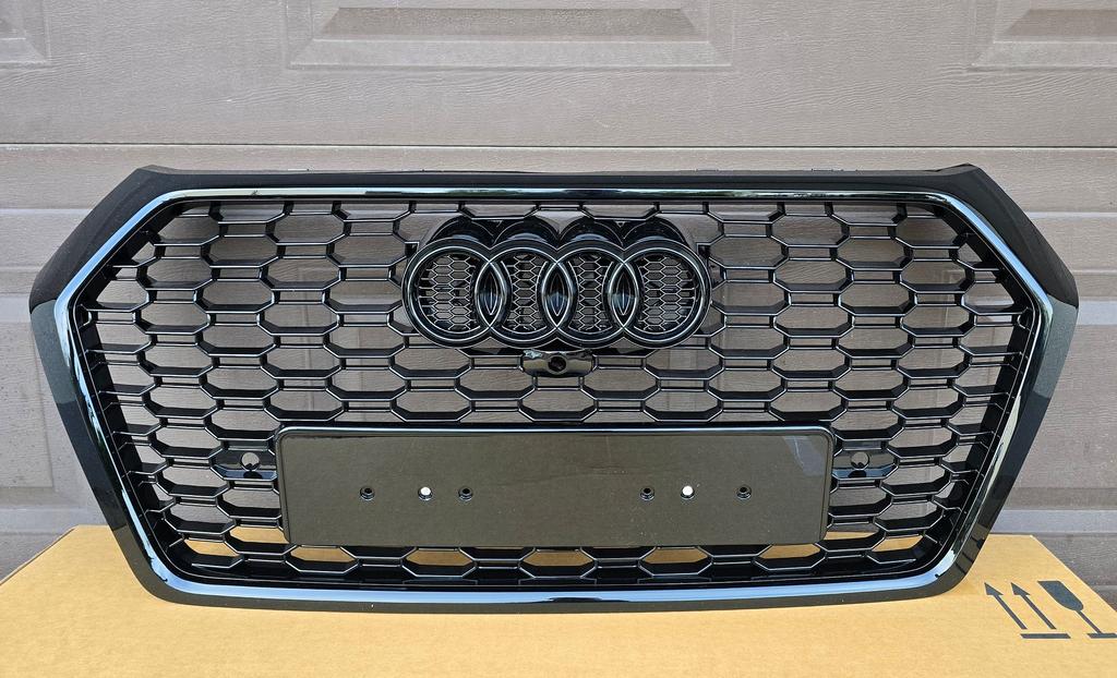 Grill Audi Q5 80A RS LOOK HOOGLANS ZWART NIEUW bj.2016-2020, -, Nieuw, Ophalen of Verzenden, -